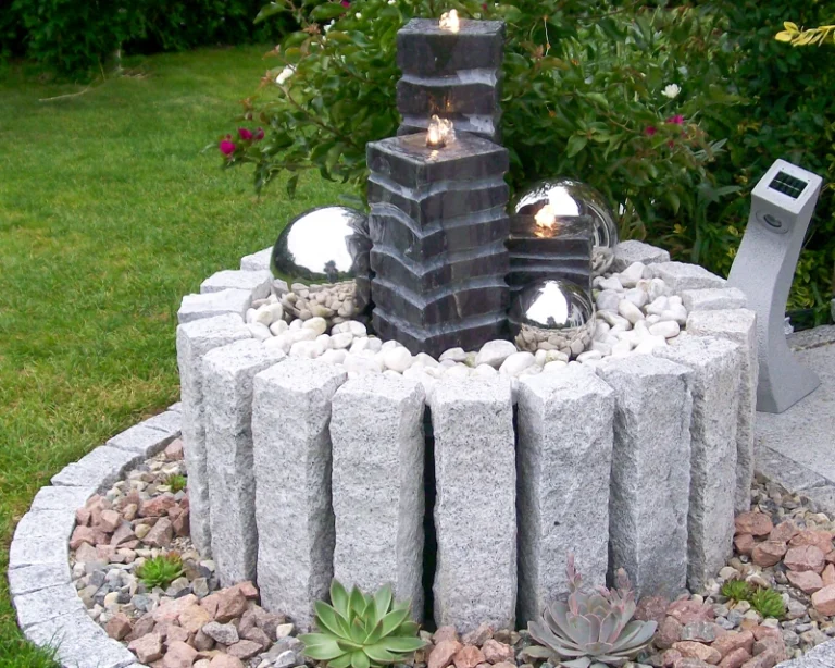 Gartenbrunnen aus Granit Beispiel Gartenbrunnen aus Granit