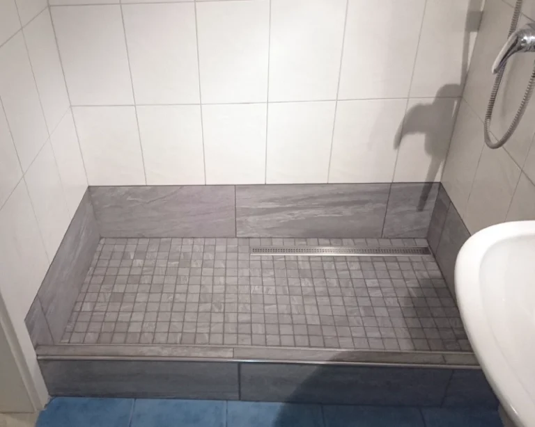 Begehbare Dusche Natursteinoptik Beispiel Begehbare Dusche Natursteinoptik
